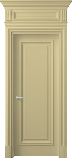 Дверь межкомнатная 7301 Слоновая кость RAL 1014. Цвет RAL Слоновая кость RAL 1014. Материал Гладкая эмаль. Коллекция Антик. Картинка.