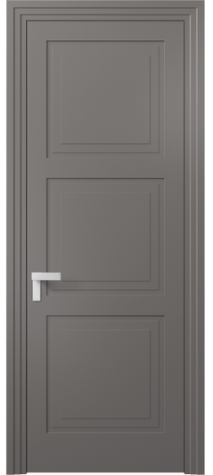 Дверь межкомнатная АКП 8331 МКЛС Матовый классический серый. Цвет Матовый классический серый. Материал Гладкая эмаль. Коллекция Rocca. Картинка.