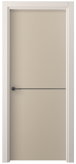 Дверь межкомнатная 4207 ПЭСК. Цвет ПЭТ серо-коричневый . Материал ПЭТ. Коллекция Freedom. Картинка.