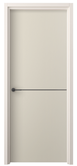Дверь межкомнатная 4207 ПЭСБ. Цвет ПЭТ светло-бежевый. Материал ПЭТ. Коллекция Фридом. Картинка.