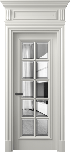 Дверь межкомнатная 7310 БС ДВ ЗЕР Ф. Цвет Бук серый. Материал Массив бука эмаль. Коллекция Antique. Картинка.