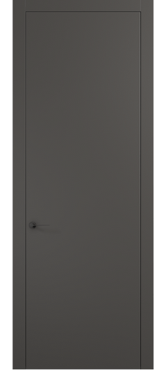 Дверь межкомнатная 0010 ПЭГФ. Цвет ПЭТ графитовый. Материал ПЭТ. Коллекция Planum Pro. Картинка.