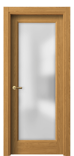 Дверь межкомнатная 1402 ВНД САТ. Цвет Ванильный дуб. Материал Ламинатин. Коллекция Galant. Картинка.