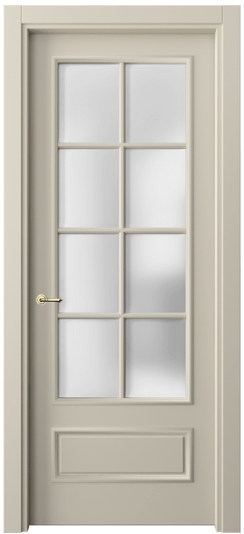 Межкомнатная дверь 8112 МБСР САТ. Цвет Матовый бежево-серый. Материал Гладкая эмаль. Коллекция Paris. Фото. Дверь межкомнатная 8112 МБСР САТ. Цвет Матовый бежево-серый. Материал Гладкая эмаль. Коллекция Paris. Картинка.