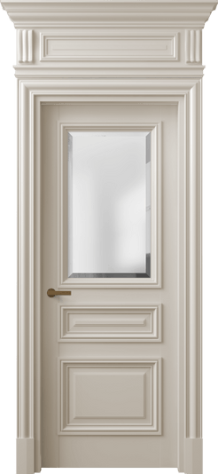 Дверь межкомнатная 7304 МСБЖ САТ-Ф. Цвет Матовый светло-бежевый. Материал Гладкая эмаль. Коллекция Антик. Картинка.