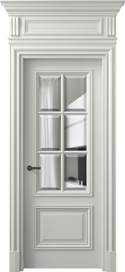 Дверь межкомнатная 7312 МСР ПРОЗ Ф. Цвет Матовый серый. Материал Гладкая эмаль. Коллекция Антик. Картинка.