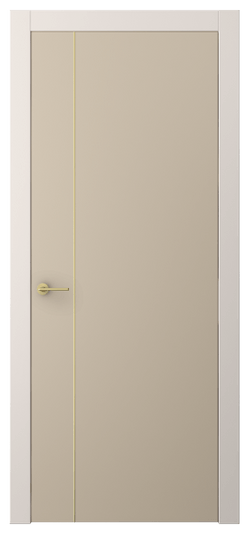 Дверь межкомнатная АКП 4201 ПЭСБ. Цвет ПЭТ светло-бежевый. Материал ПЭТ. Коллекция Freedom. Картинка.