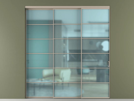 Алюминевая перегородка АЛПР 040.04_АБСК_САТ ГОЛ_new. Цвет Алюминий бисквитный. Материал Алюминий в эмали. Коллекция Перегородка Formato внутри проёма 3 створки с синхронным механизмом. Фото. Алюминевая перегородка АЛПР 040.04_АБСК_САТ ГОЛ_new. Цвет Алюминий бисквитный. Материал Алюминий в эмали. Коллекция Перегородка Formato внутри проёма 3 створки с синхронным механизмом. Картинка.