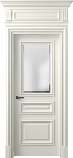 Дверь межкомнатная 7304 БЖМ САТ-Ф. Цвет Бук жемчуг. Материал Массив бука эмаль. Коллекция Antique. Картинка.