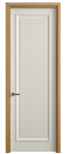 Дверь межкомнатная 6711 МЖМ . Цвет Матовый жемчужный. Материал Гладкая эмаль. Коллекция Шарм. Картинка.