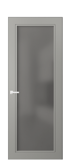 Дверь межкомнатная 8000 МНСР СЕР САТ. Цвет Матовый нейтральный серый. Материал Гладкая эмаль. Коллекция Neo Classic. Картинка.
