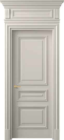 Дверь межкомнатная 7305 МОС. Цвет Матовый облачно-серый. Материал Гладкая эмаль. Коллекция Антик. Картинка.