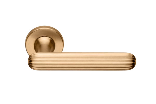 Ручки для дверей Ручка дверная Цеппелин. Цвет Матовое золото PVD. Коллекция Цеппелин. Картинка.
