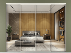 Перегородка Formato внутри проёма 4 створки