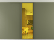 Перегородка Formato вдоль стены на потолок 1 створка