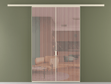 Перегородка Formato вдоль стены 2 створки