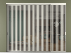 Перегородка Formato внутри проёма 4 створки с синхронным механизмом