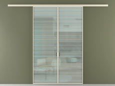 Перегородка Formato вдоль стены двустворчатая