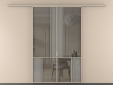 Перегородка Mosaic вдоль стены двустворчатая