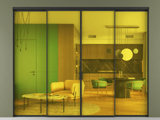 Перегородка Formato внутри проёма 4 створки