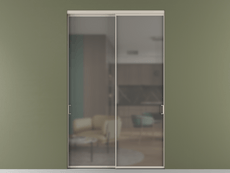 Перегородка Формато внутри проёма 2 створки