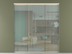 Перегородка Формато внутри проёма 3 створки