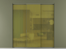 Перегородка Formato внутри проёма 3 створки