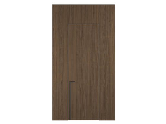 Панели для отделки стен Стеновая панель в древесной отделке Орех медный матовый рифт. Цвет Орех медный матовый рифт. Материал Радиальный шпон НатурВуд. Коллекция Древесные отделки. Картинка.