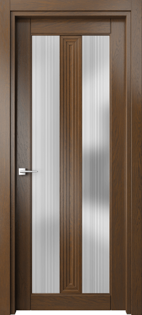 Дверь межкомнатная 6122 ДКР ДОЖДЬ. Цвет Дуб королевский. Материал Массив дуба. Коллекция Эго. Картинка.