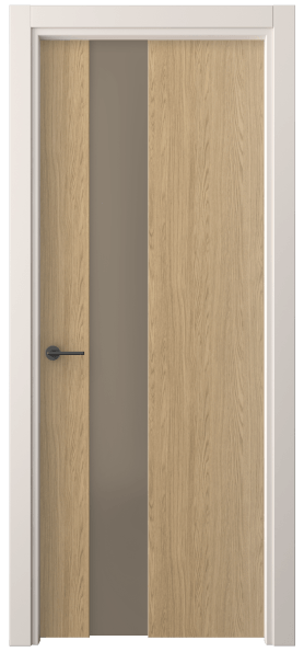 Дверь межкомнатная 4224 ЖМД БР САТ. Цвет Жемчужный дуб. Материал Ламинатин. Коллекция Фридом. Картинка.