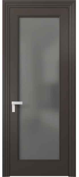 Дверь межкомнатная 8300 МАН Серый сатин. Цвет Матовый антрацит. Материал Гладкая эмаль. Коллекция Рокка. Картинка.