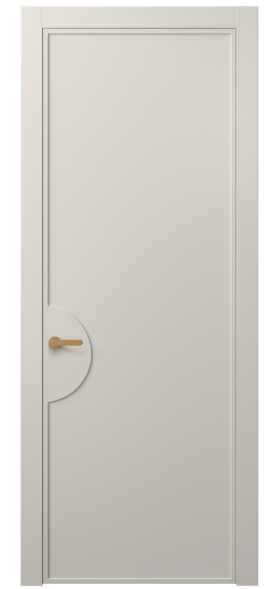 Дверь межкомнатная АКП 8604 МОС. Цвет Матовый облачно-серый. Материал Гладкая эмаль. Коллекция Фрэйм. Картинка.