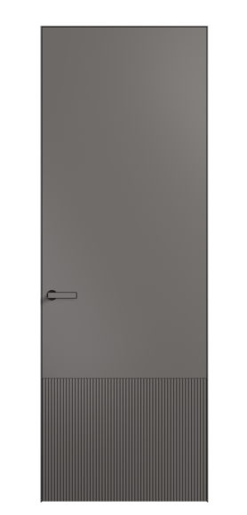 Дверь межкомнатная АКП 8202 МКЛС Матовый классический серый. Цвет Матовый классический серый. Материал Гладкая эмаль. Коллекция Вельвет. Картинка.